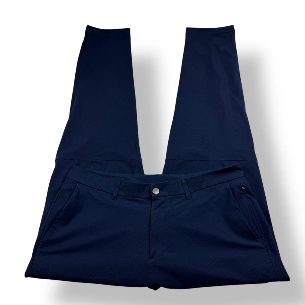 Lululemon Mens Commission‎ Pant Navy Blue Slim Fit Size 36x33